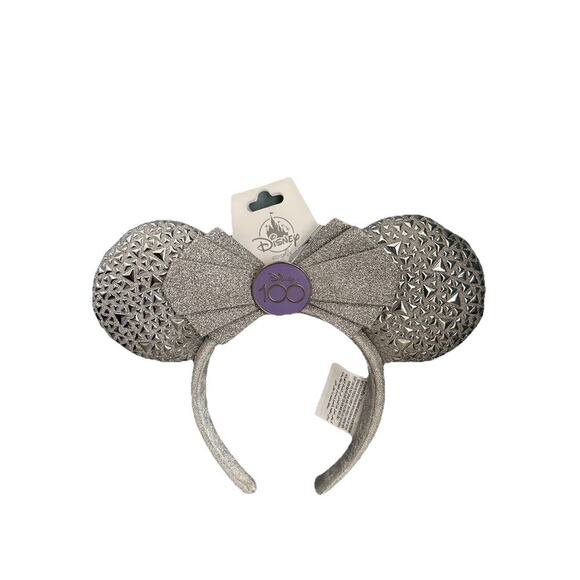 NWT Disney 100 Years Ears Platinum Celebration Minnie Headband Cast Member - Picture 1 of 11